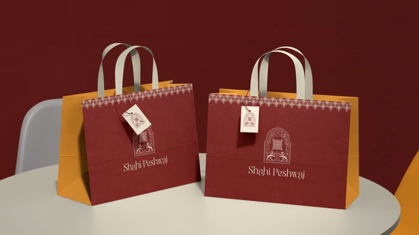 Shahi Peshwai takeaway bags
