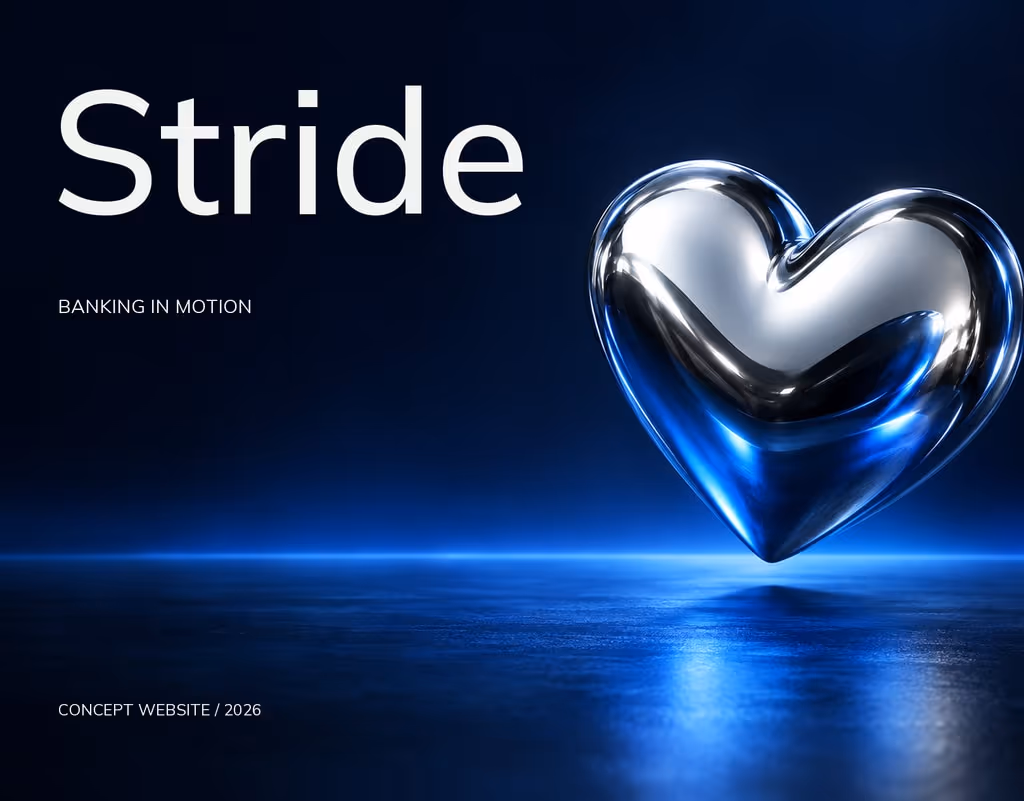 Stride, a conceptual banking website built by Northkind